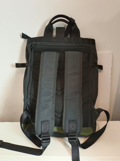 ECOALF. Two-tone green and black backpack