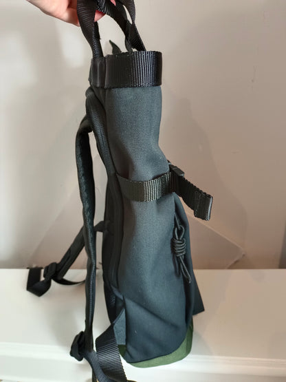 ECOALF. Two-tone green and black backpack