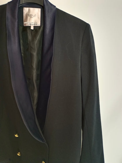 ZARA. Blazer negra solapa T.m(tara)