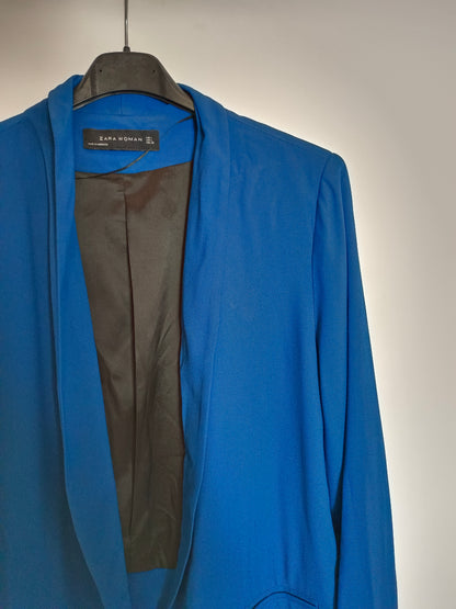 ZARA. Flowing blue blazer Tl