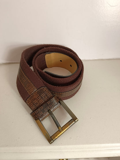 GEORGES RECH. Cinturón marrón texturas