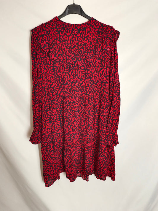 ZARA. Vestido corto print T.m