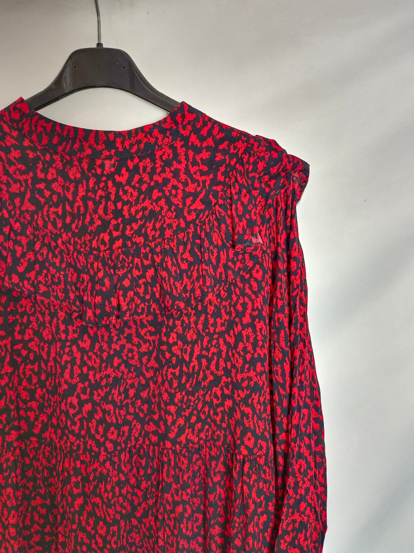 ZARA. Vestido corto print T.m