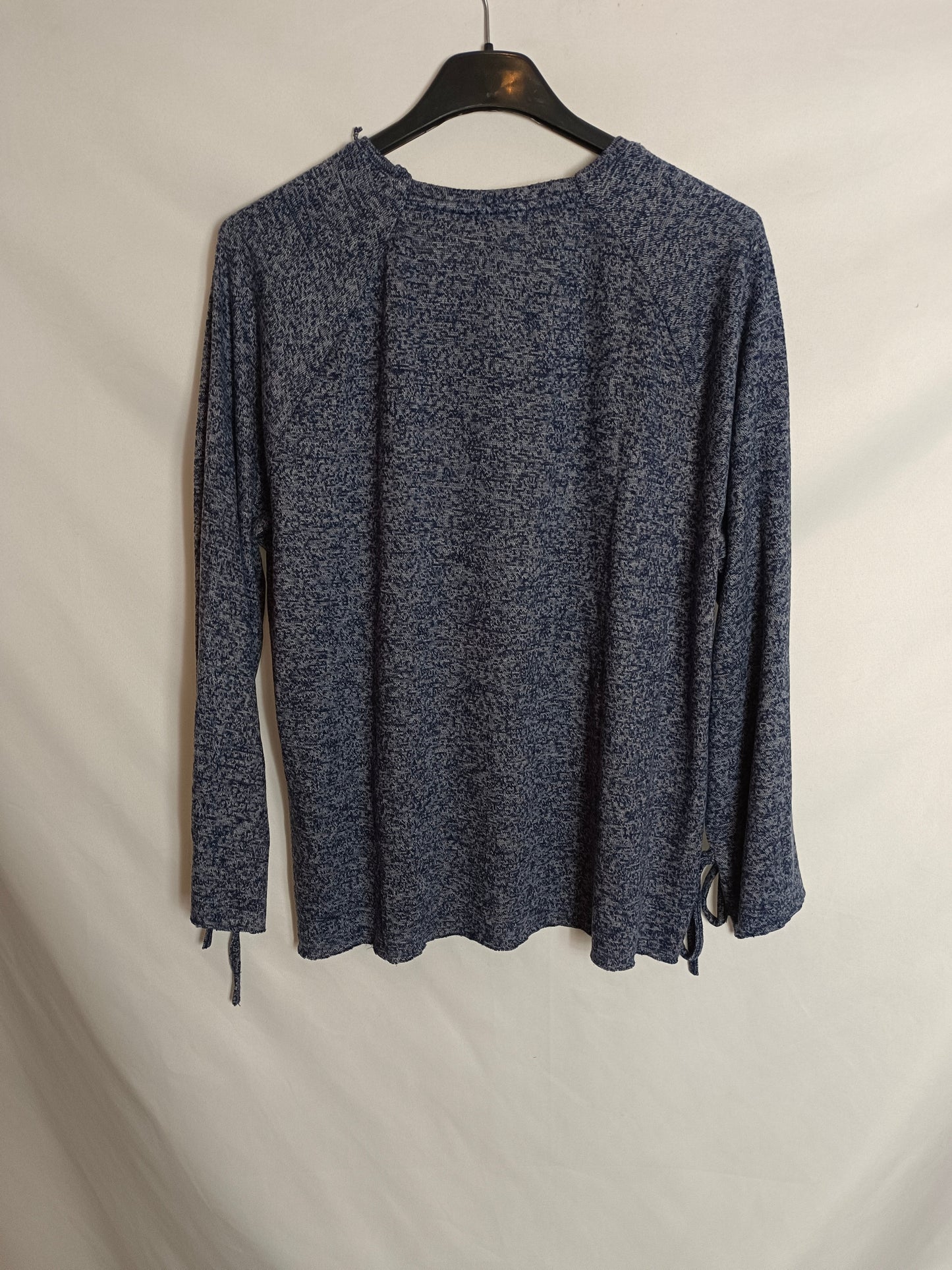 BROWNIE. Top azul jaspeado T.s/m