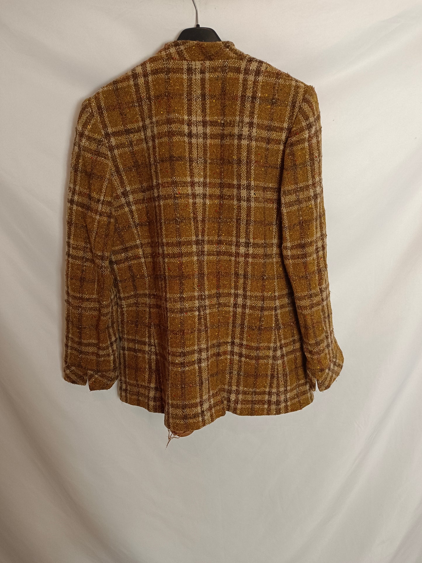 CARMEN MELLER. Blazer cuadros vintage T.40(tara)