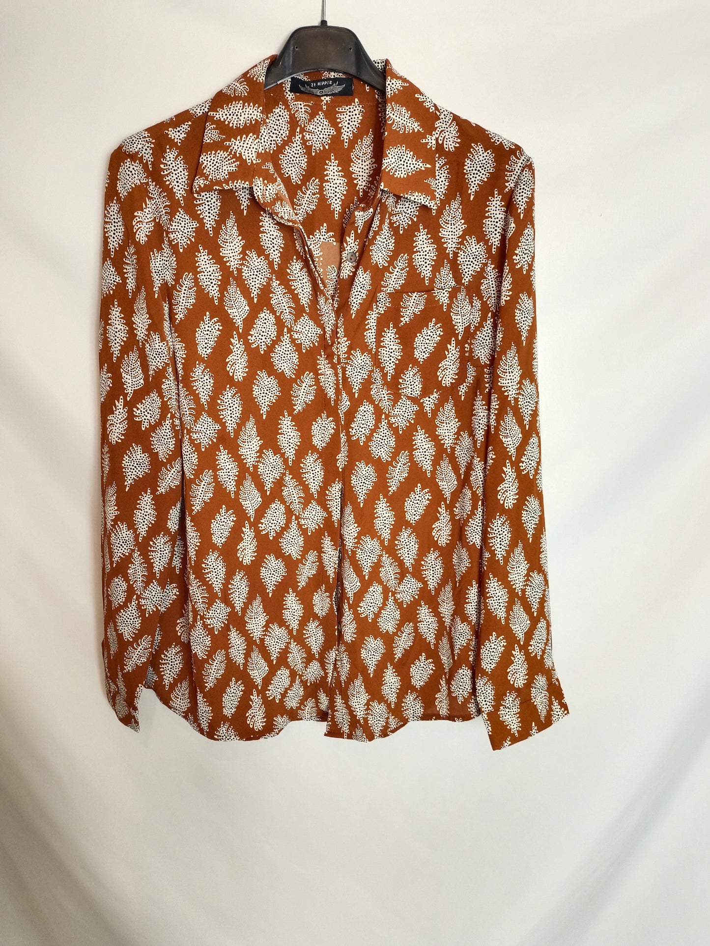 IT HIPPIE. Blusa teja hojas T.u(s)