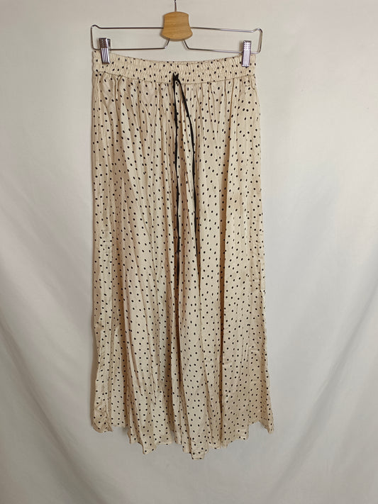 ZARA. Polka dot pleated skirt Tm