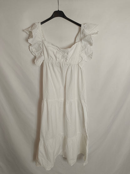ZARA. White midi dress Tm