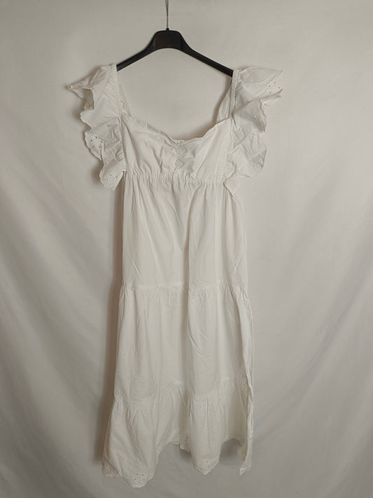 ZARA. White midi dress Tm