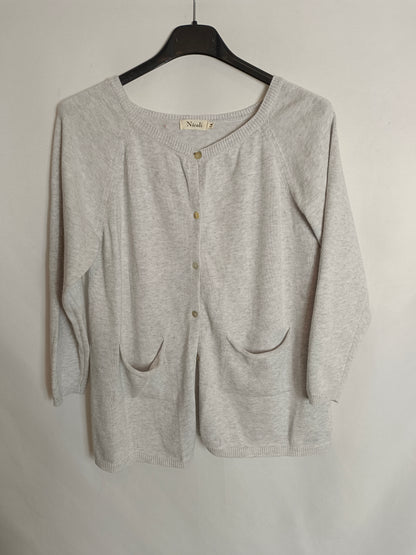 NICOLI. Fine grey cardigan, size 14 years