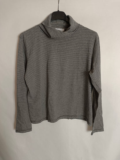 RENATTA&GO. Top rayas gris y negro T.L(S)