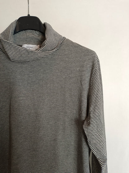 RENATTA&GO. Top rayas gris y negro T.L(S)