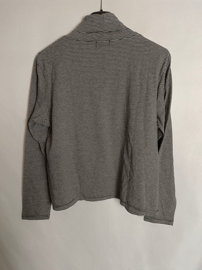 RENATTA&GO. Top rayas gris y negro T.L(S)