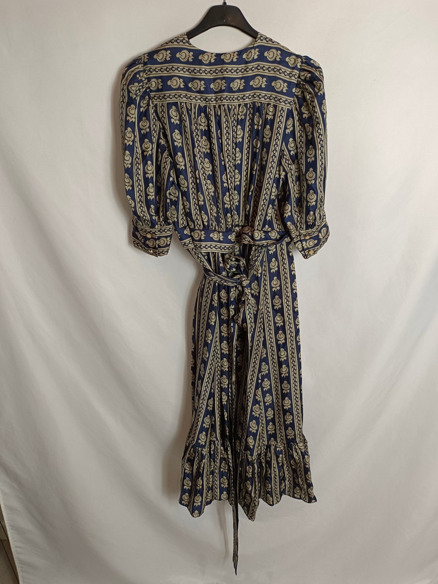 SANDRO. Silk wrap dress Tu(S)