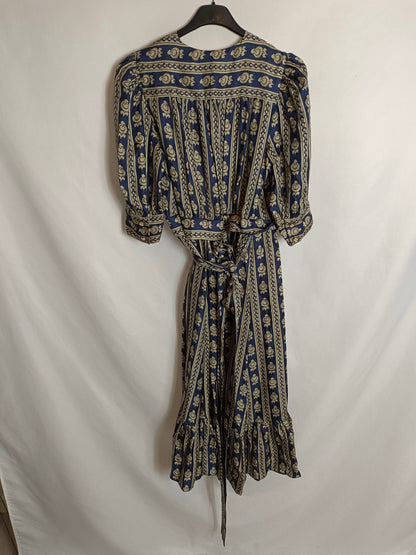 SANDRO. Silk wrap dress Tu(S)
