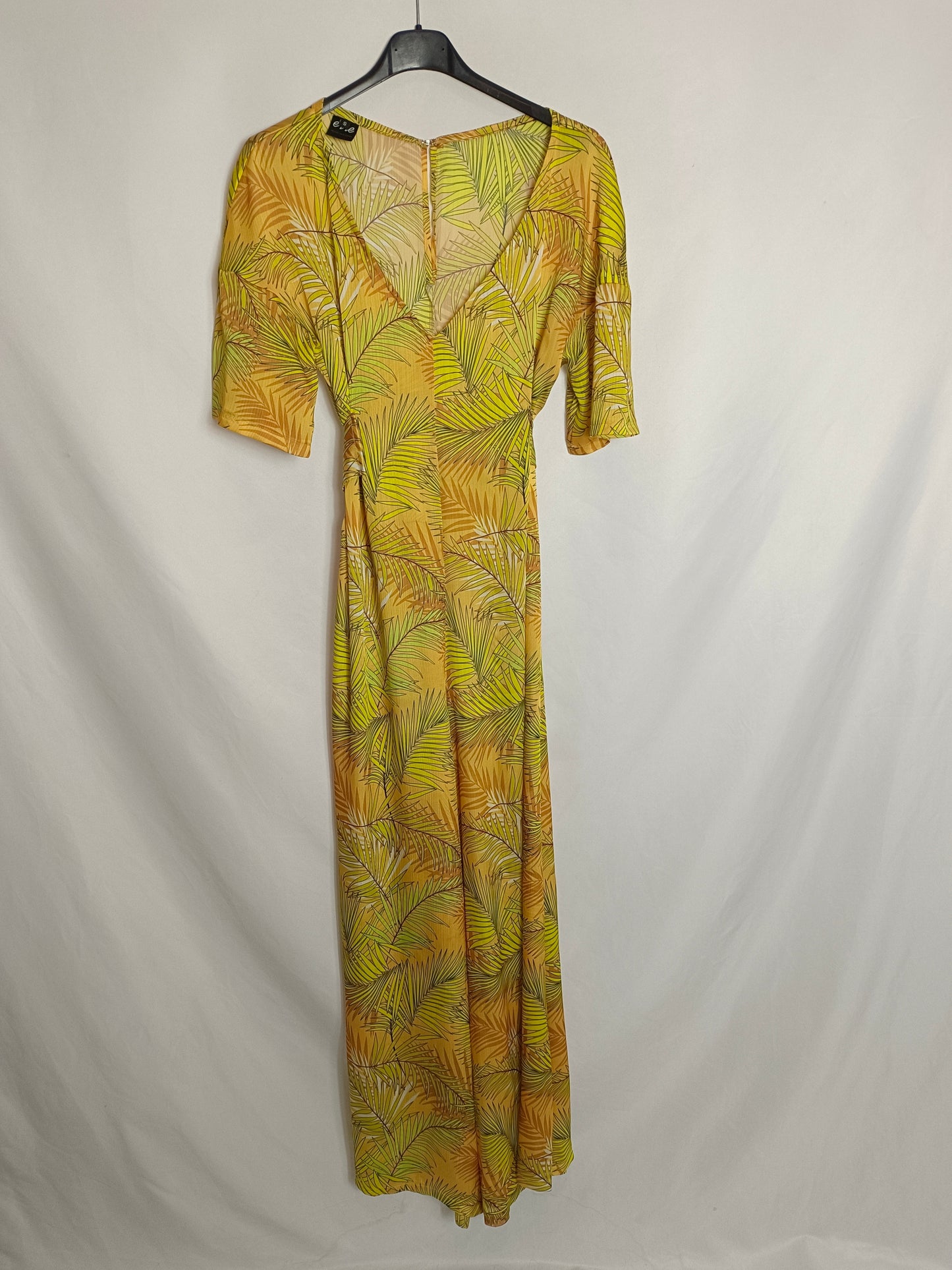ERRE.Long jumpsuit with Ts leaves