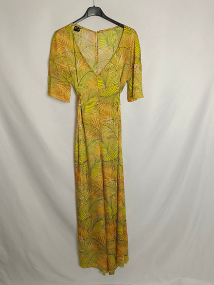 ERRE.Long jumpsuit with Ts leaves