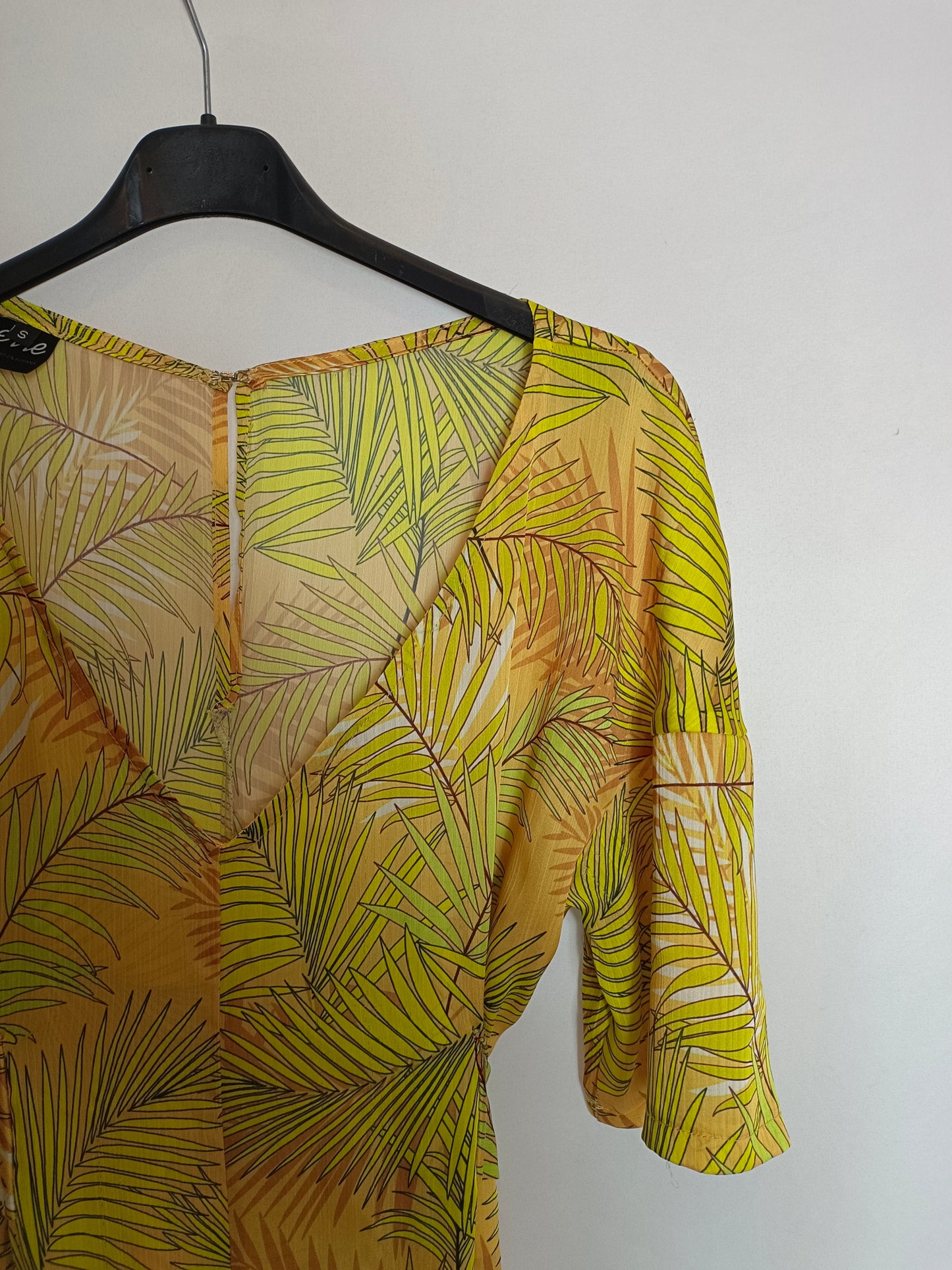 ERRE.Long jumpsuit with Ts leaves