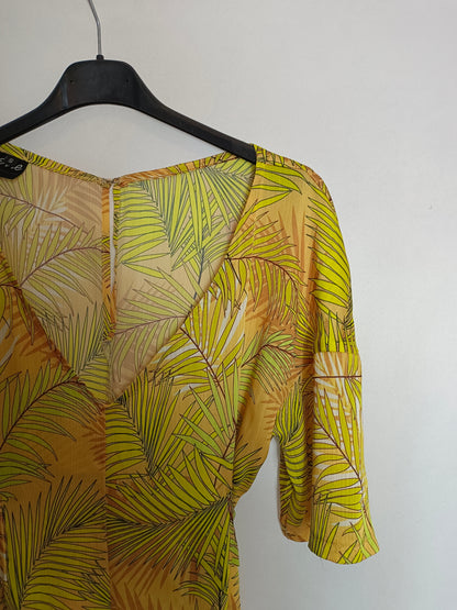 ERRE.Long jumpsuit with Ts leaves