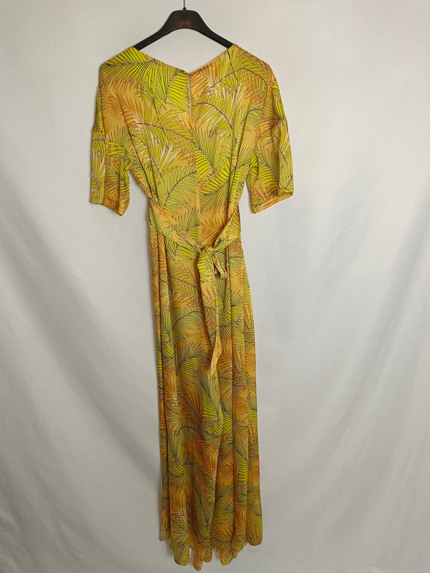 ERRE.Long jumpsuit with Ts leaves