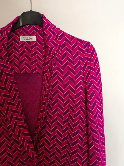 CARLA DI CARLA. Blazer rayas rosa y morada Tu(S)