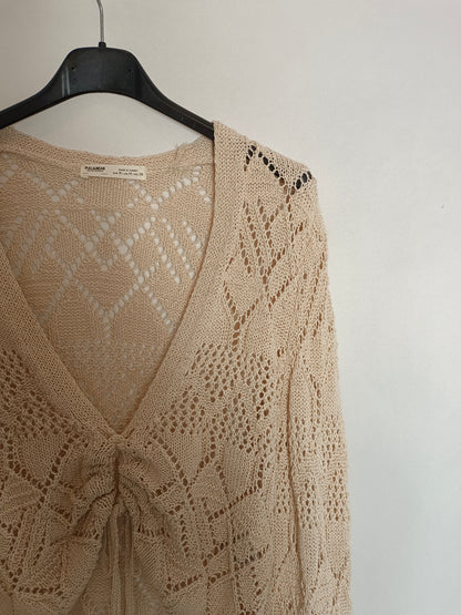 PULL&BEAR. Top punto troquelado T.m