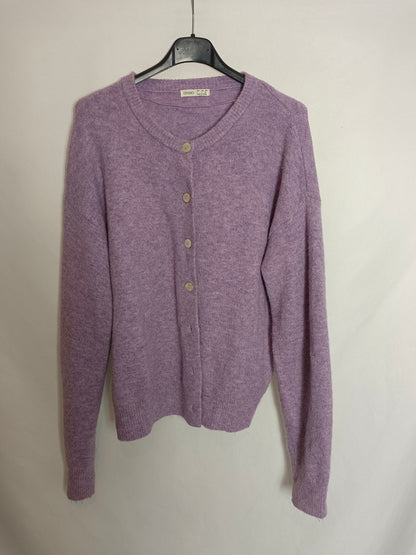 OYSHO. Purple buttoned cardigan Tl