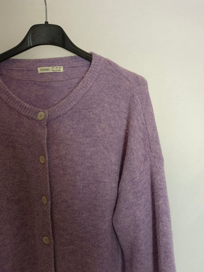 OYSHO. Purple buttoned cardigan Tl
