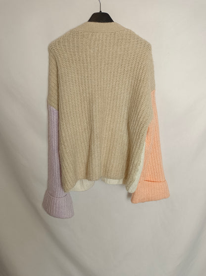 MANGO. Cárdigan punto colores T.s