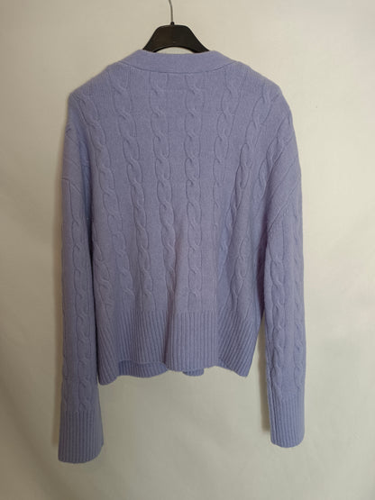 ZARA. Rebeca morada ochos T.m