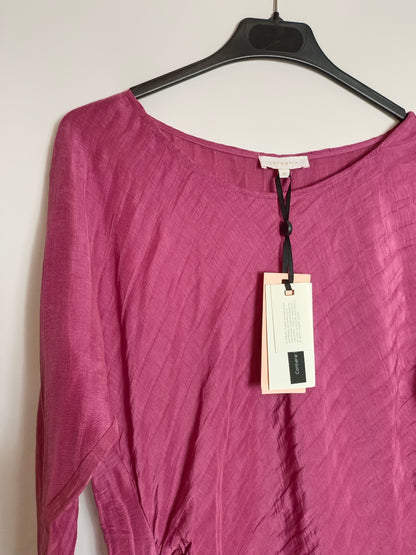 INTROPIA. Vestido rosa textura T.40