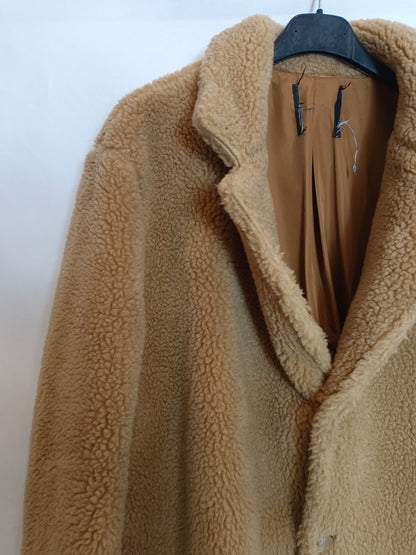 NOHOW. Beige shearling coat T.xl (m/l)