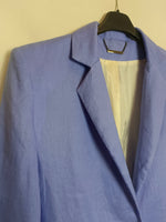 WOLFLAMB. Blazer azul de lino T.xs