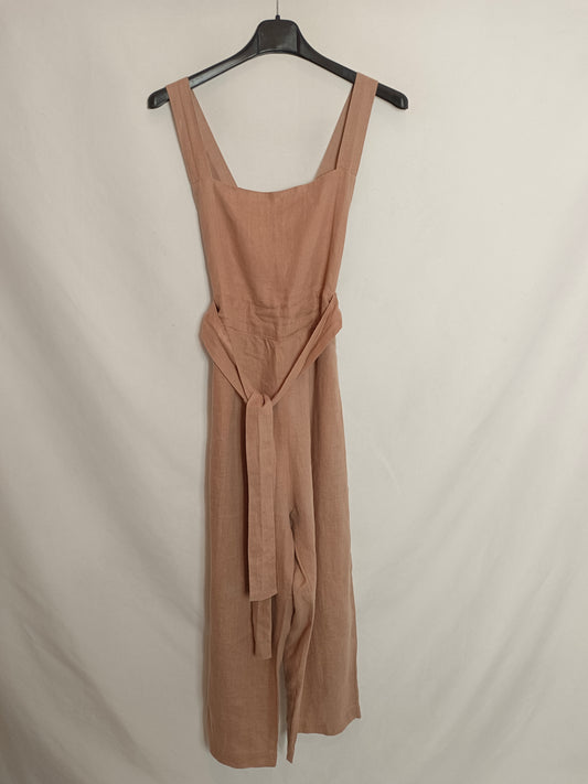 POSSE. Pink linen jumpsuit T.xs (tara)