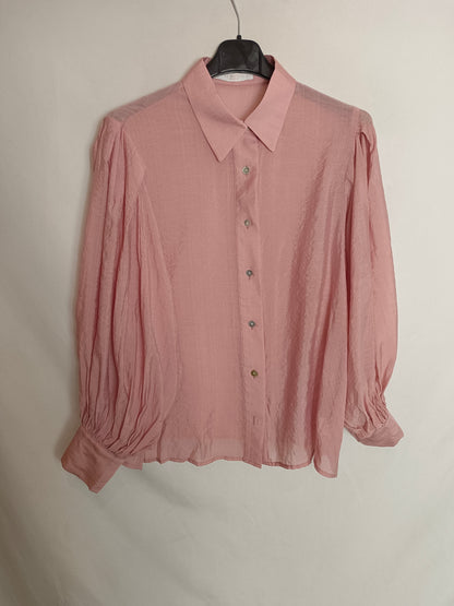 MY PEEPTOES. Pink cotton blouse T.xs/s