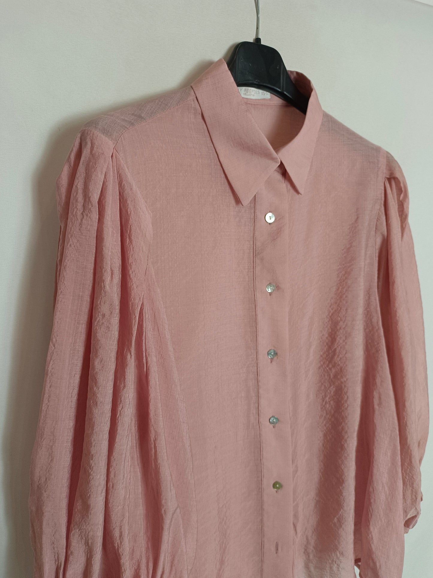 MY PEEPTOES. Pink cotton blouse T.xs/s