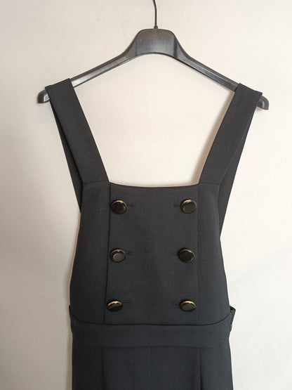 SÉZANE. Mono largo negro botones. T 34