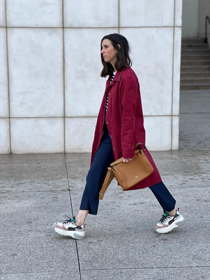 OTHERS. Burgundy parka/trench coat Yours