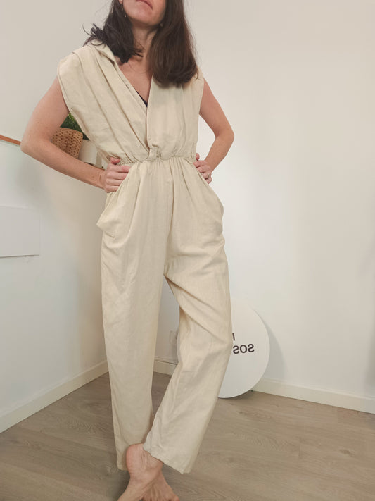 ZARA: Mono largo beige. T S