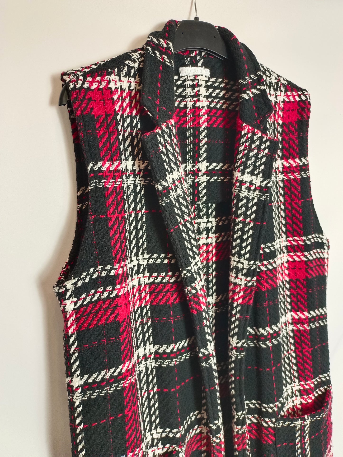 ERIC&CHIC. Chaleco largo tweed T.u(s/m)