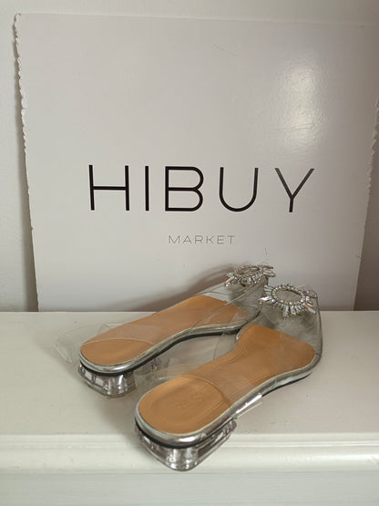 OTRAS. Zapatos transparentes broche T.39