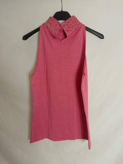 OTRAS. Top rosa abalorios Tu(m)