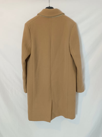 COMPTOIR DES COTONNIERS. Abrigo paño camel T.m