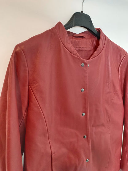 COMPTOIR DES COTONNIERS. Chaqueta roja piel  T.S (Tara)