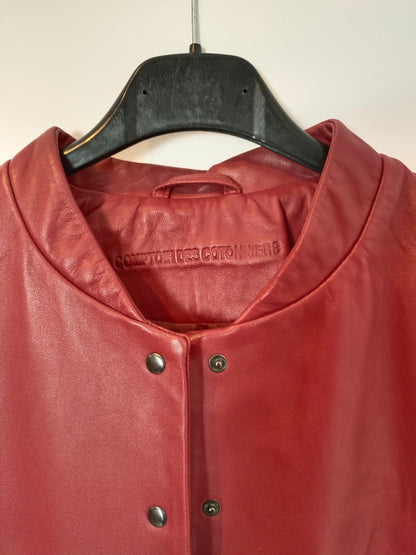 COMPTOIR DES COTONNIERS. Chaqueta roja piel  T.S (Tara)
