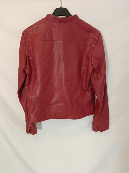 COMPTOIR DES COTONNIERS. Chaqueta roja piel  T.S (Tara)