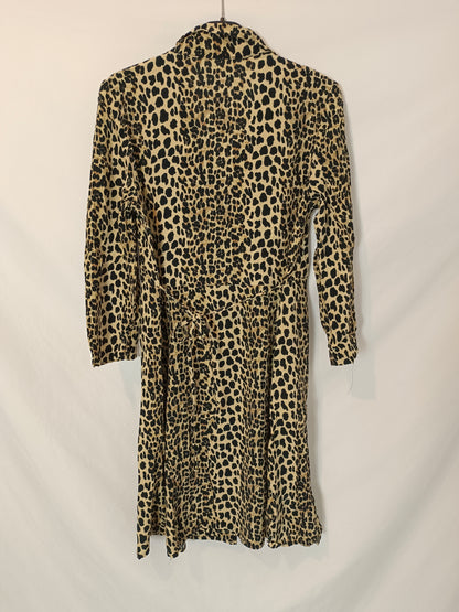 MANGO. Animal print shirt dress TM