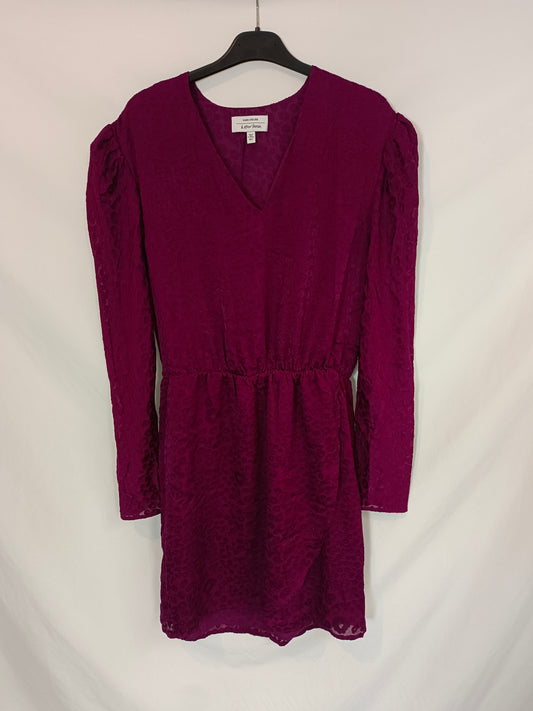 &amp; OTHER STORIES. Burgundy animal print dress, size 38