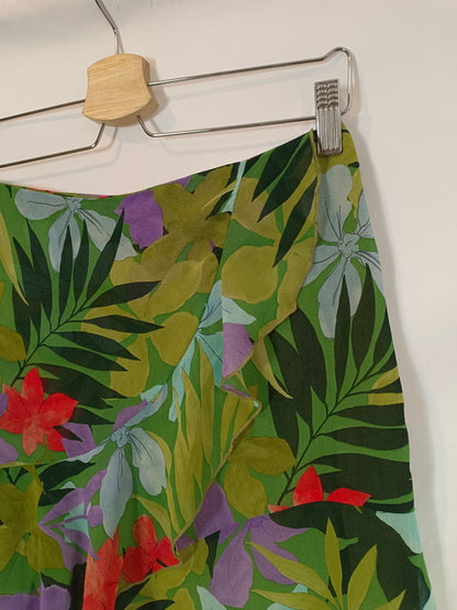 MANGO. Falda corta flores  T.m