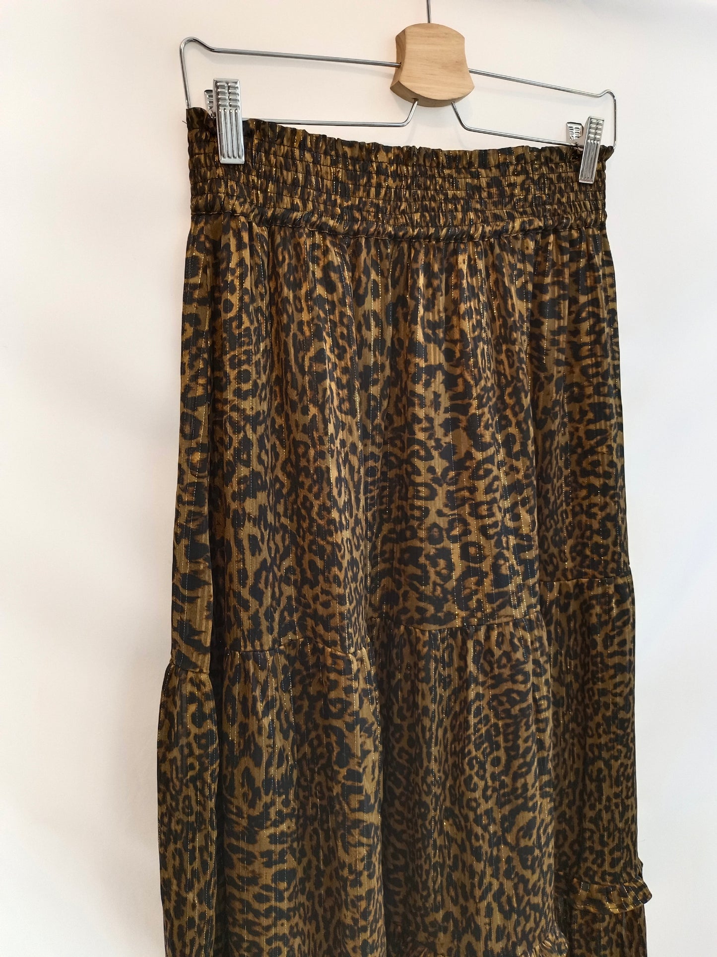 MANGO. Falda midi animal print T.m